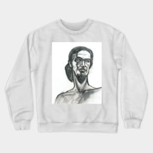 Portrait of Michael, charcoal Crewneck Sweatshirt